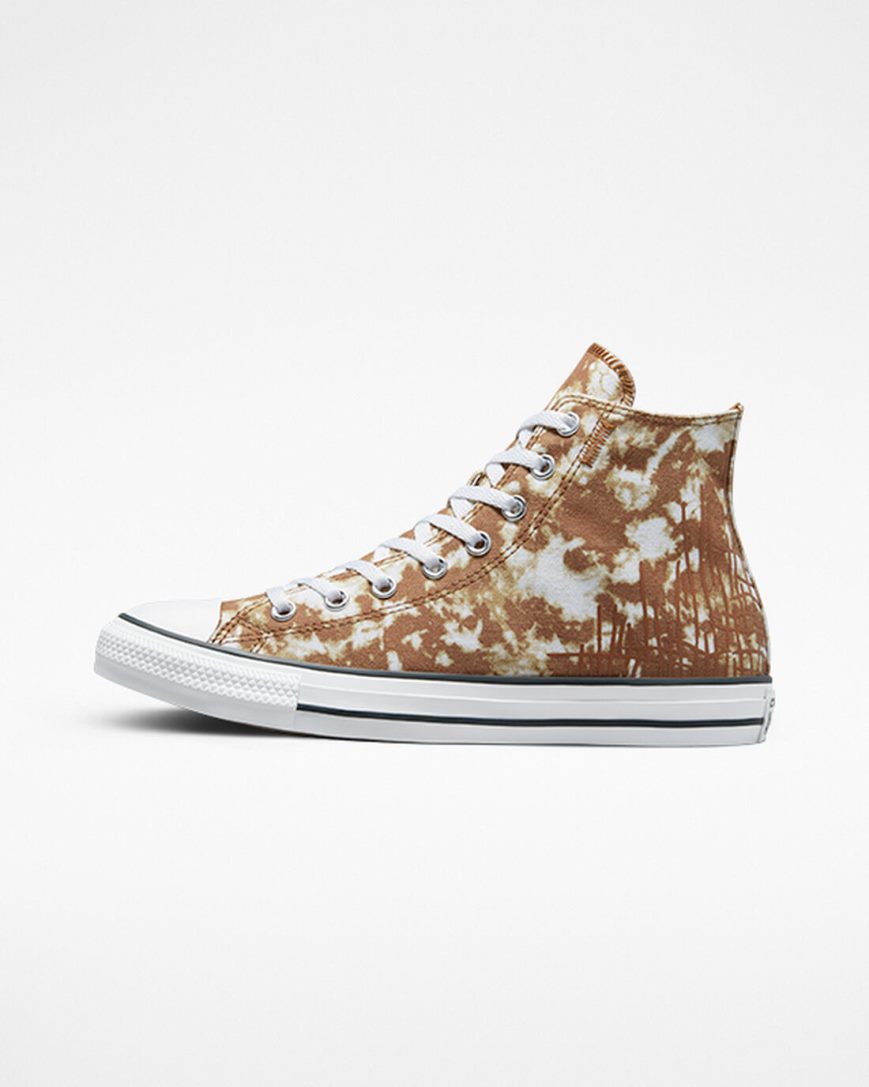 Tenisi Inalti Dama Converse Chuck Taylor All Star Dip Dye Maro Albi Negrii | RO D0ZIO768